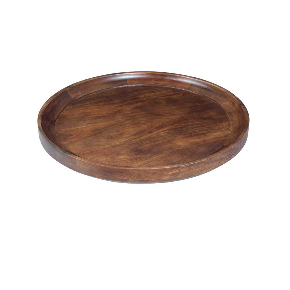 Round Mango Wood Coffee Table With Splayed Metal Legs, Brown And Black By Benzara | Coffee Tables |  Modishstore  - 7