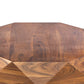 Diamond Shape Acacia Wood Coffee Table With Smooth Top, Dark Brown By Benzara | Coffee Tables |  Modishstore  - 3
