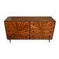6 Drawer Mid Century Modern Storage Wooden Drawers Dresser , Brown By Benzara | Dressers |  Modishstore  - 2