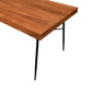 Two Tone Industrial Wooden Top Rectangular Dining Table With Metal Frame, Black And Brown By Benzara | Dining Tables |  Modishstore  - 3