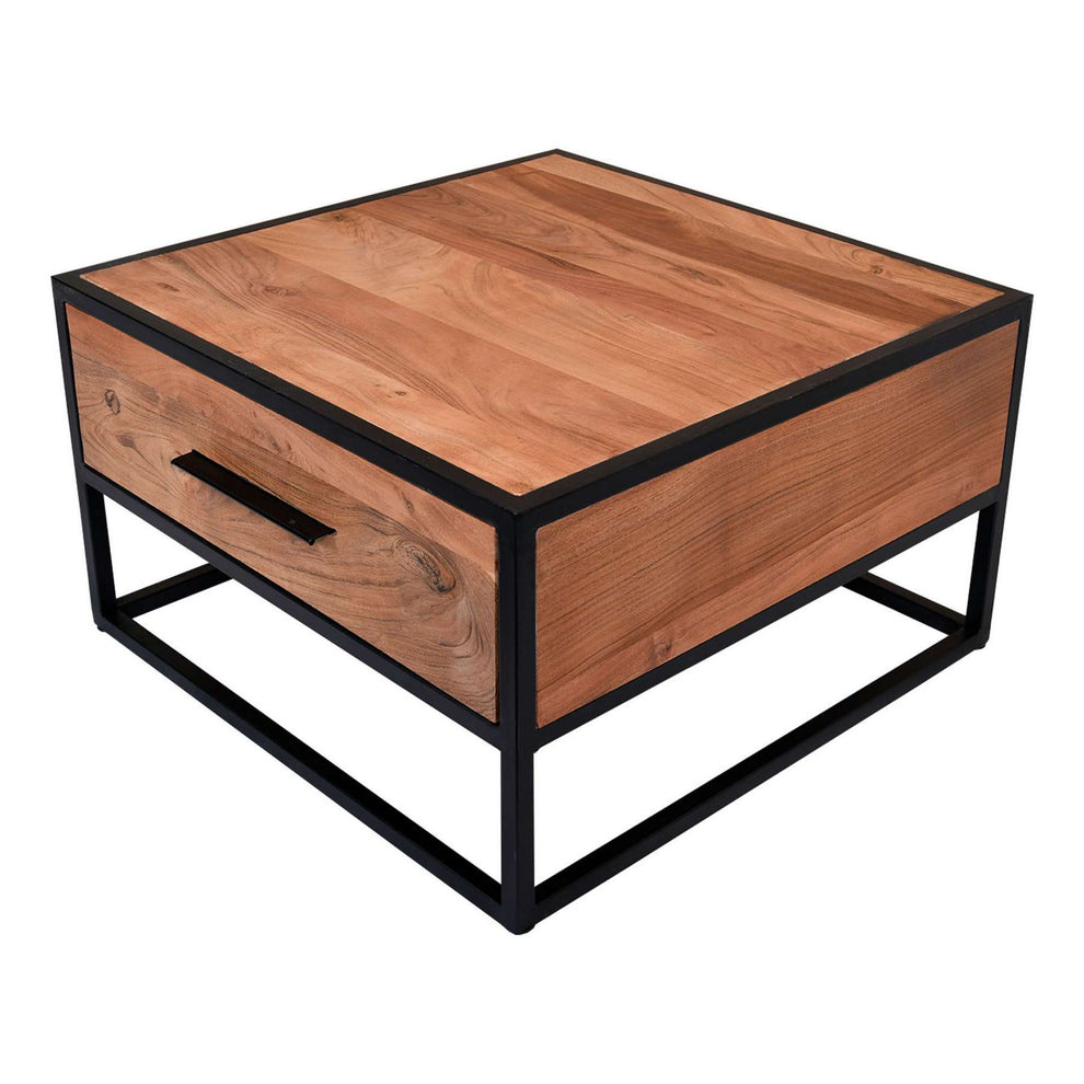 Two Tone Mango Wood Storage Bedside End Table With 1 Drawer, Black And Brown By Benzara | End Tables |  Modishstore  - 6