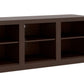 59 Inch Rectangular Tv Stand With 6 Open Compartments, Tobacco Brown By Benzara | TV Stands |  Modishstore  - 3