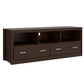 59 Inch Wooden Tv Stand With 2 Drawers And 3 Open Compartments, Tobacco Brown By Benzara | TV Stands |  Modishstore  - 2