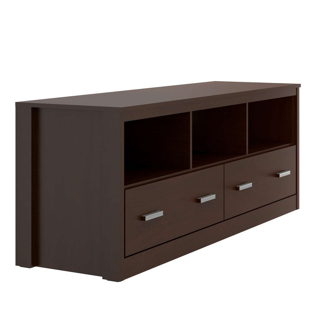 59 Inch Wooden Tv Stand With 2 Drawers And 3 Open Compartments, Tobacco Brown By Benzara | TV Stands |  Modishstore  - 6