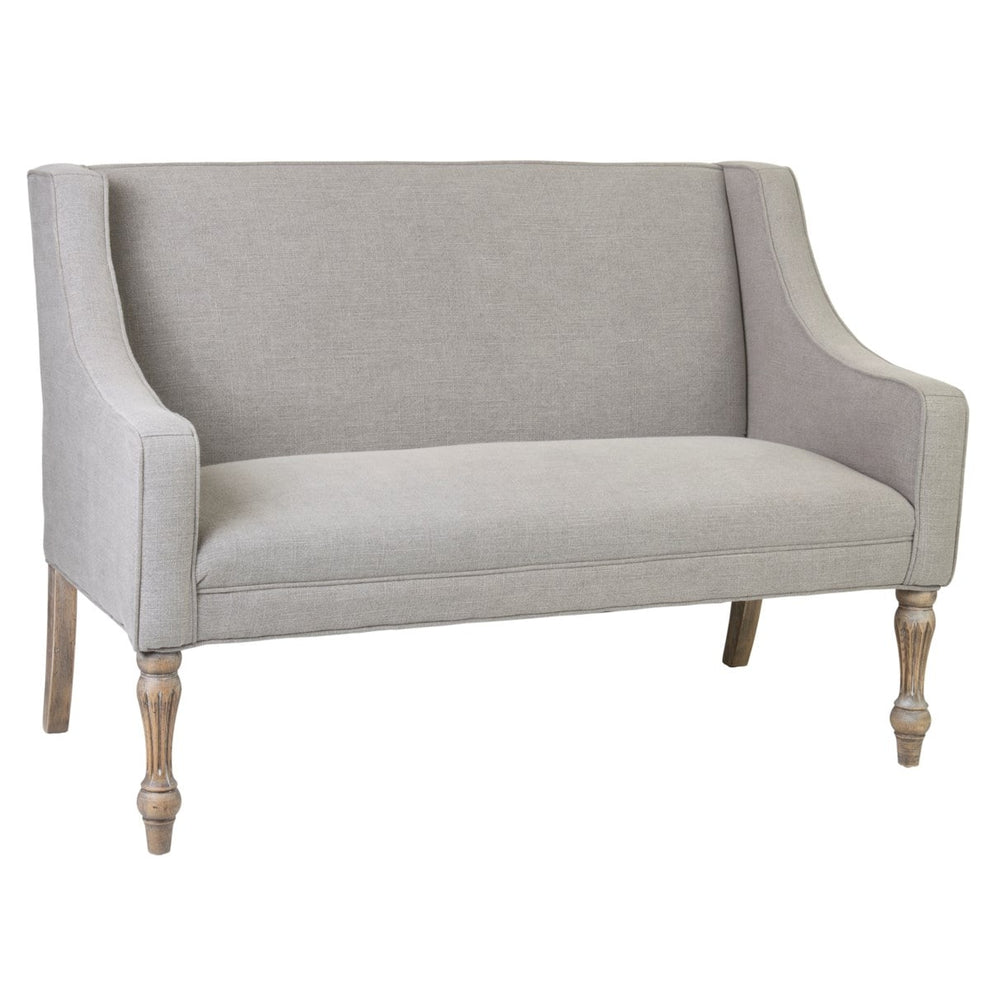 Theo Oakwood Upholstered Settee by Jeffan | Sofas | Modishstore - 2