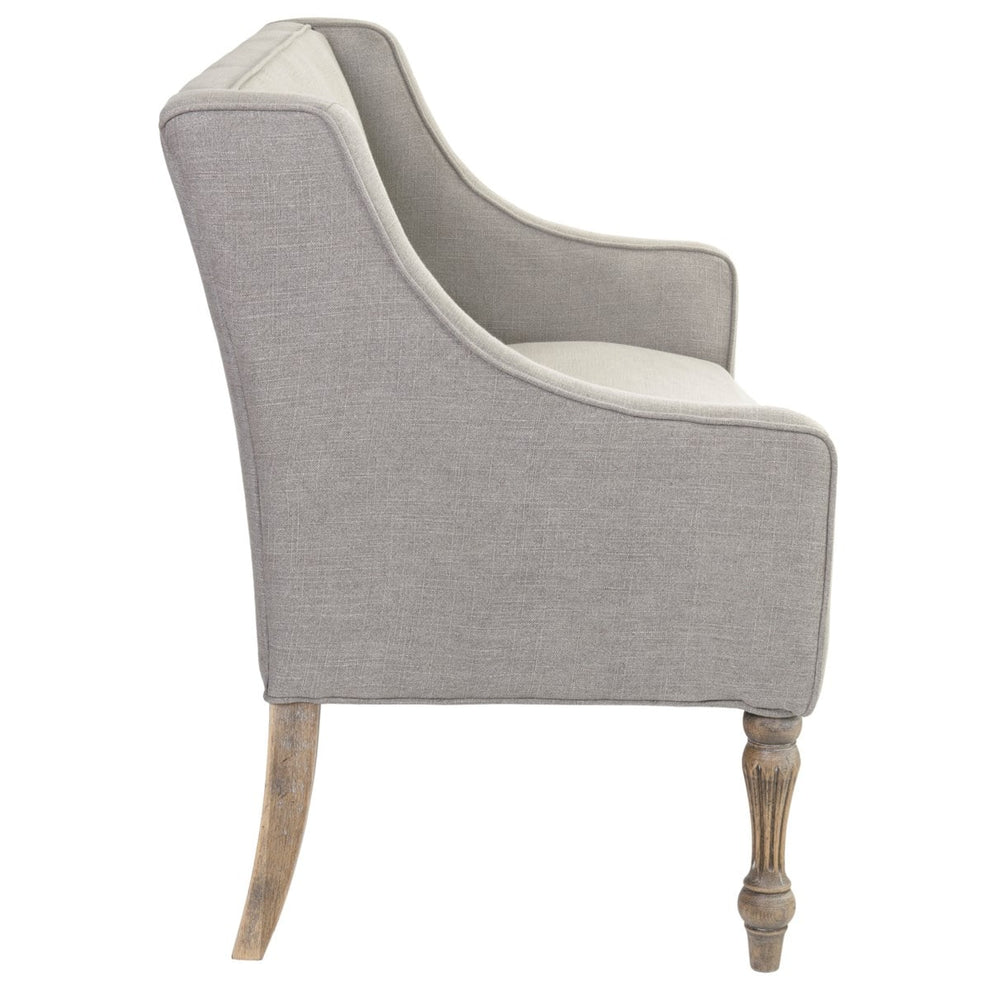Theo Oakwood Upholstered Settee by Jeffan | Sofas | Modishstore - 3