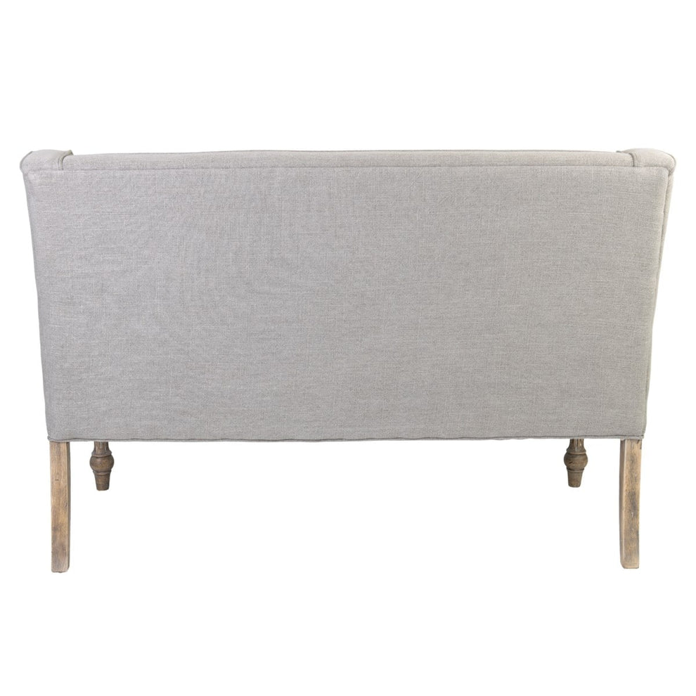 Theo Oakwood Upholstered Settee by Jeffan | Sofas | Modishstore - 4