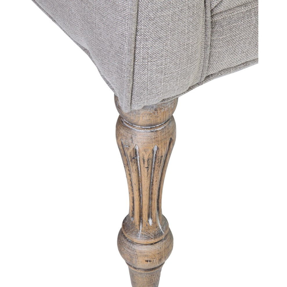 Theo Oakwood Upholstered Settee by Jeffan | Sofas | Modishstore - 6