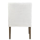 Orla Slipcovered Oakwood  Arm Chair - Cream Linen Set of 2 by Jeffan | Armchairs | Modishstore - 3