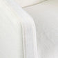 Orla Slipcovered Oakwood  Arm Chair - Cream Linen Set of 2 by Jeffan | Armchairs | Modishstore - 4