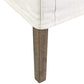 Orla Slipcovered Oakwood  Arm Chair - Cream Linen Set of 2 by Jeffan | Armchairs | Modishstore - 5