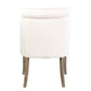 Harper Linen Blend Upholstery, Oak Dining Arm Chair - Cream Linen Set of 2 by Jeffan | Dining Chairs | Modishstore - 5