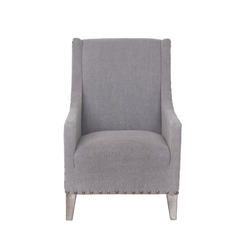 Harvard- Slight Winged Back Tailored Club Chair With Nail head Accents by Jeffan | Accent Chairs | Modishstore - 2