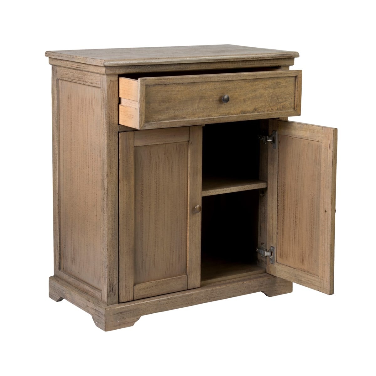 Naomi Cabinet 2 Doors /1 Drawer Mango by jeffan | Cabinets | Modishstore - 2