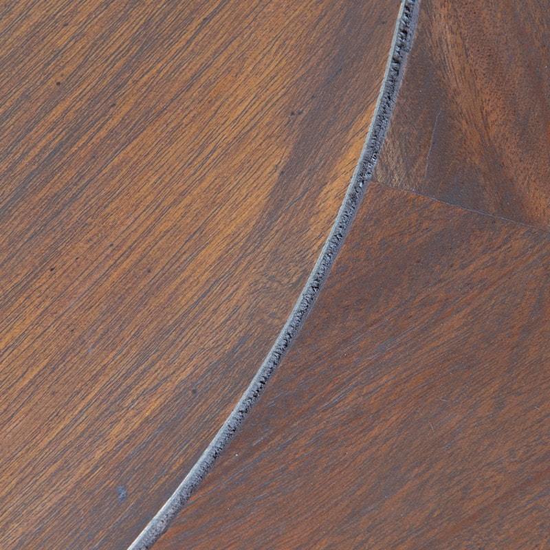 Remington Round Mahogany Wood  30" Table - Natural by Jeffan | Dining Tables | Modishstore - 3