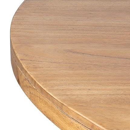 Farmhouse 60" Round Solid Pine Wood Dining Table by Jeffan | Dining Tables | Modishstore - 2