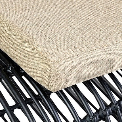 Marvel Occasional Chair with Iron Frame Wrapped by Jeffan | Outdoor Chairs | Modishstore - 14