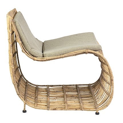 Marvel Occasional Chair with Iron Frame Wrapped by Jeffan | Outdoor Chairs | Modishstore - 2