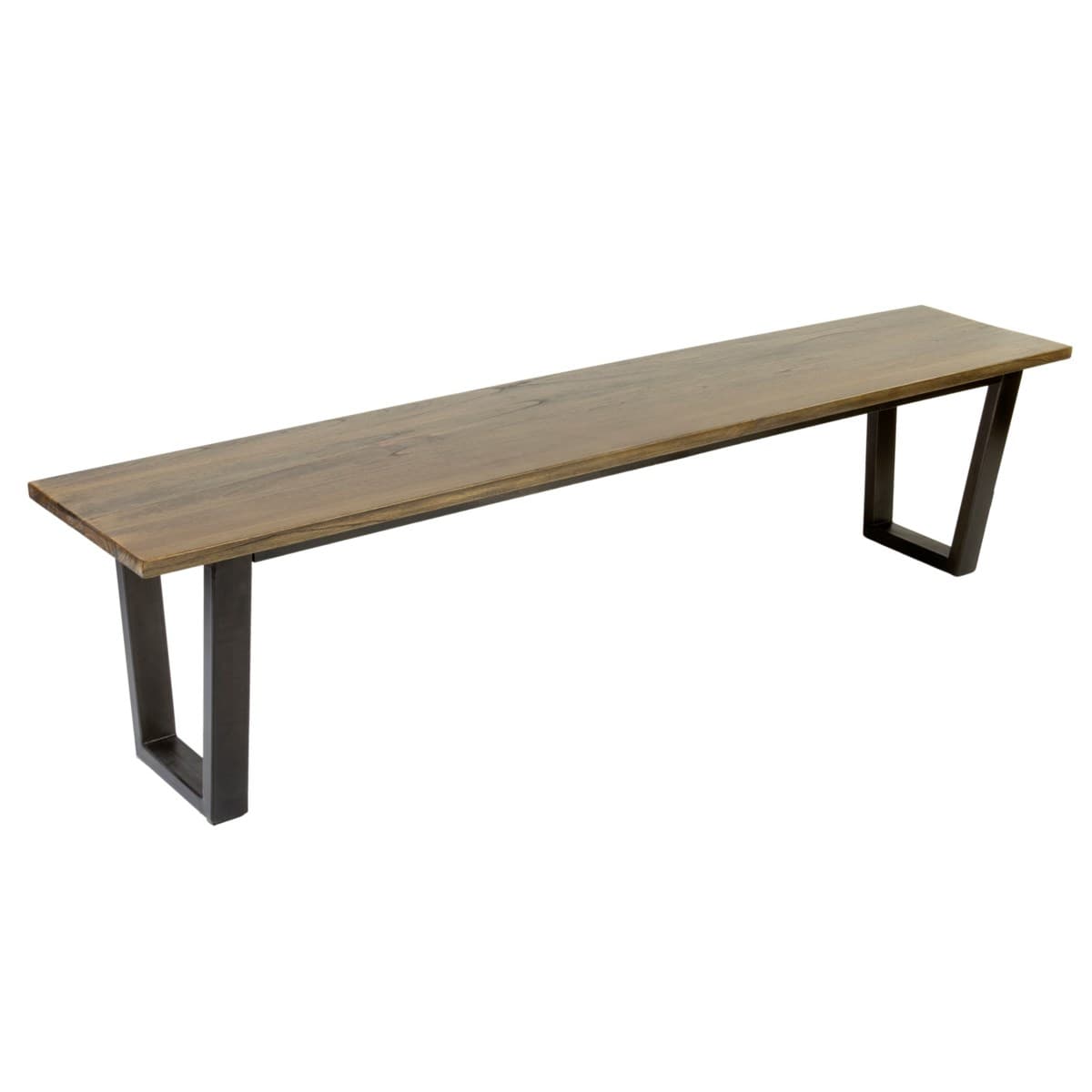 Thomas 75" wood bench with metal base - K/D by Jeffan | Benches | Modishstore