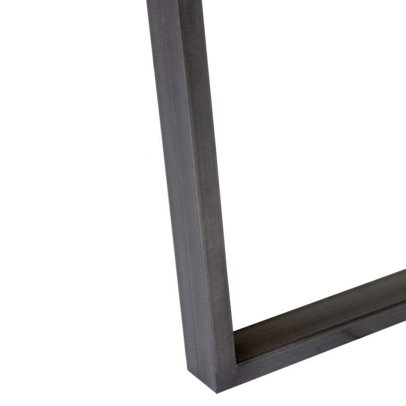 Thomas Mahogany Wood Dining Table with Metal Base by Jeffan | Dining Tables | Modishstore - 4
