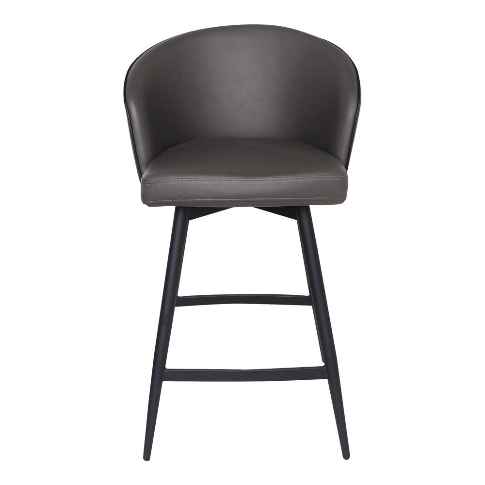 Moe's Home Collection Webber Counter Stool Charcoal | Modishstore | Bar Stools-2