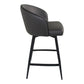 Moe's Home Collection Webber Counter Stool Charcoal | Modishstore | Bar Stools-5