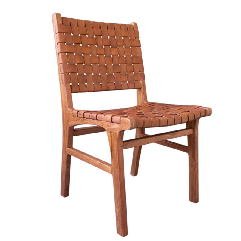 Oslo Leather Dining Chair Set of 2 | ModishStore | Dining Chairs-4