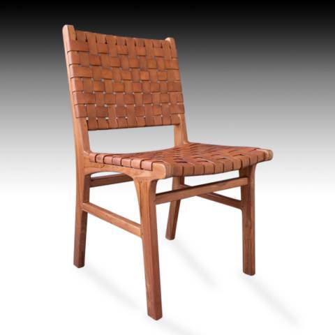 Oslo Leather Dining Chair Set of 2 | ModishStore | Dining Chairs-3