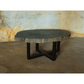 Petrified Wood Jumbo Slab Coffee Table with metal legs- 39.5in x 30.5in | Petrified Wood Slabs | Modishstore-3