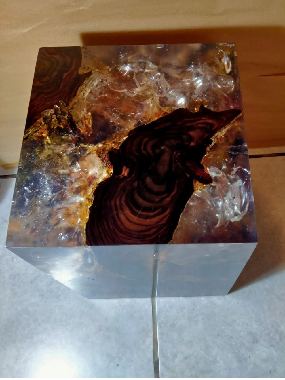 cracked resin and teak stool-7