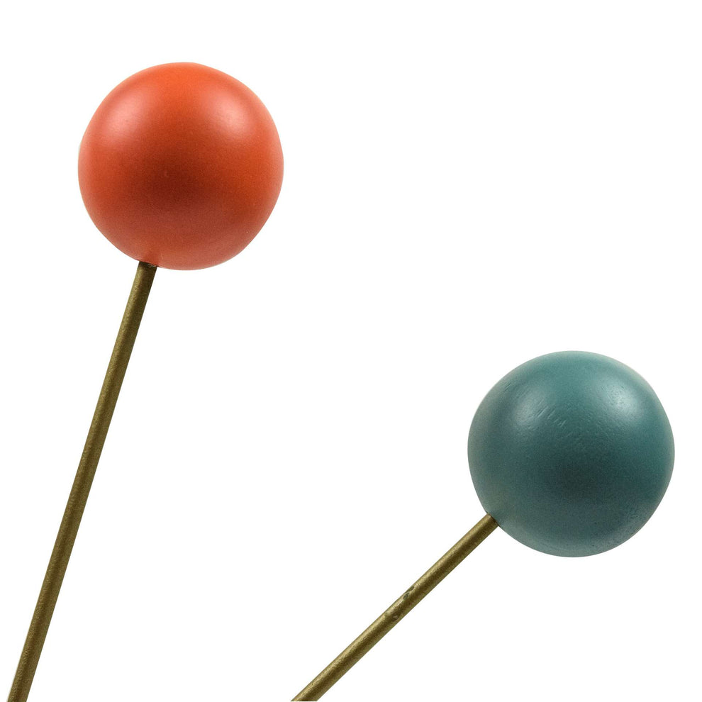 LeisureMod Concordia Modern Design Round Colorful Balls Silent Non-Ticking Wall Clock | Clocks | Modishstore - 4