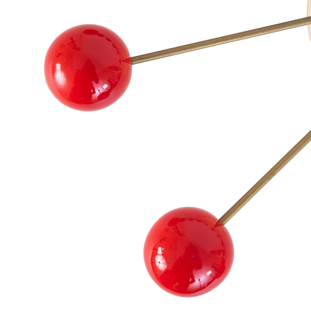 LeisureMod Concordia Modern Design Round Balls Silent Non-Ticking Wall Clock | Clocks | Modishstore - 8