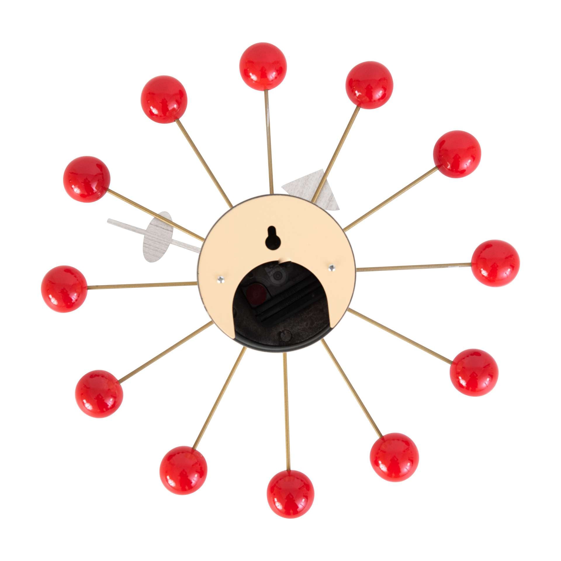 LeisureMod Concordia Modern Design Round Balls Silent Non-Ticking Wall Clock | Clocks | Modishstore - 7