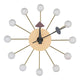 LeisureMod Concordia Modern Design Round Balls Silent Non-Ticking Wall Clock | Clocks | Modishstore