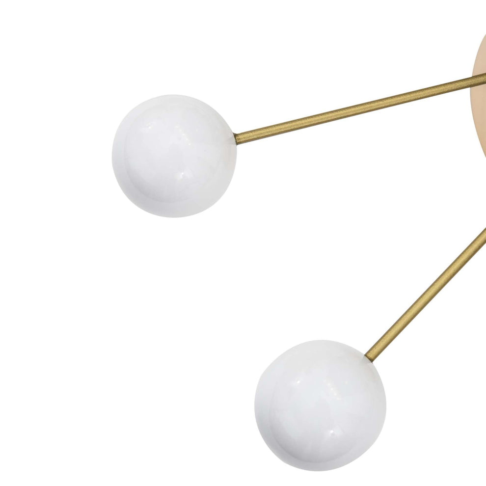 LeisureMod Concordia Modern Design Round Balls Silent Non-Ticking Wall Clock | Clocks | Modishstore - 3