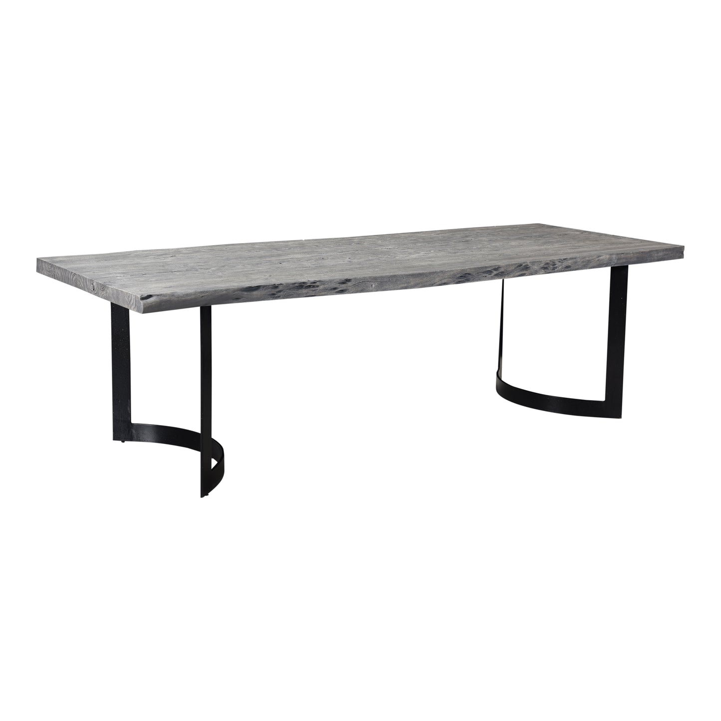 BENT DINING TABLE SMALL WEATHERED GREY | Modishstore | Dining Tables-2