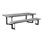 BENT DINING TABLE SMALL WEATHERED GREY | Modishstore | Dining Tables-3