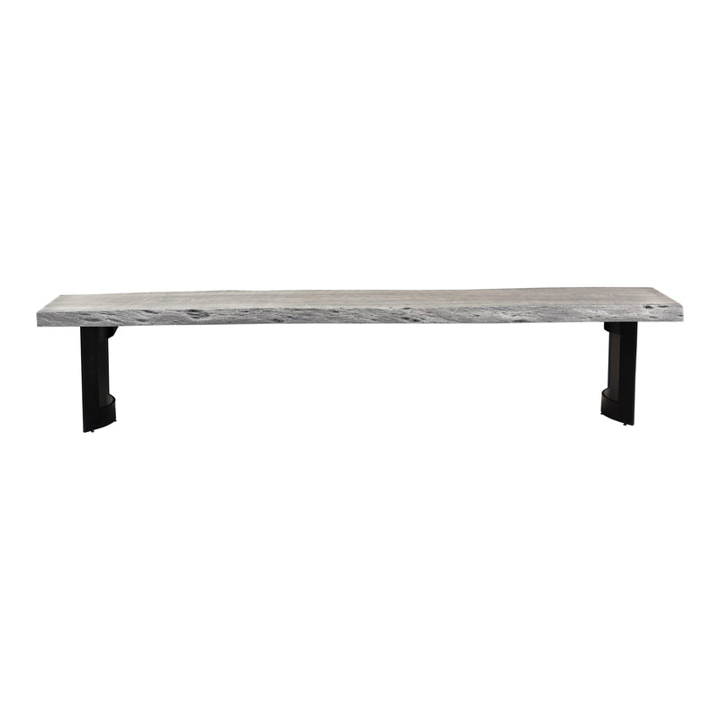 BENT BENCH SMALL WEATHERED GREY | Modishstore | Outdoor Stools & Benches