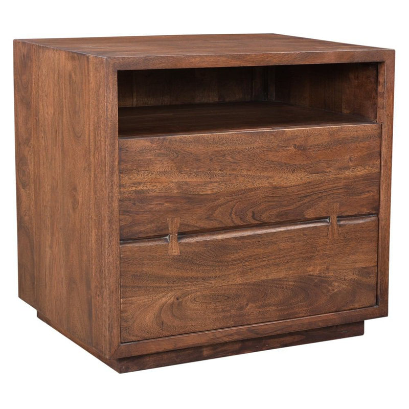 Moe's Home Collection Madagascar 2 Drawer Nightstand | Modishstore | Nightstands