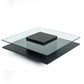 Vig Furniture Modrest Emulsion - Modern Black Oak Glass Coffee Table | Modishstore | Coffee Tables-2
