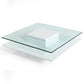 Vig Furniture Modrest Emulsion - Modern White Glass Coffee Table | Modishstore | Coffee Tables-2