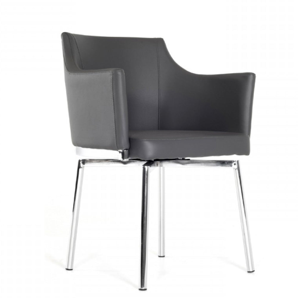 Vig Furniture Modrest Kaweah Modern Grey Dining Chair | Modishstore | Dining Chairs