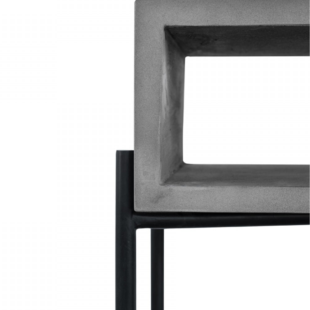Vig Furniture Modrest Walker Modern Concrete & Metal Console Table | Modishstore | Console Tables-4