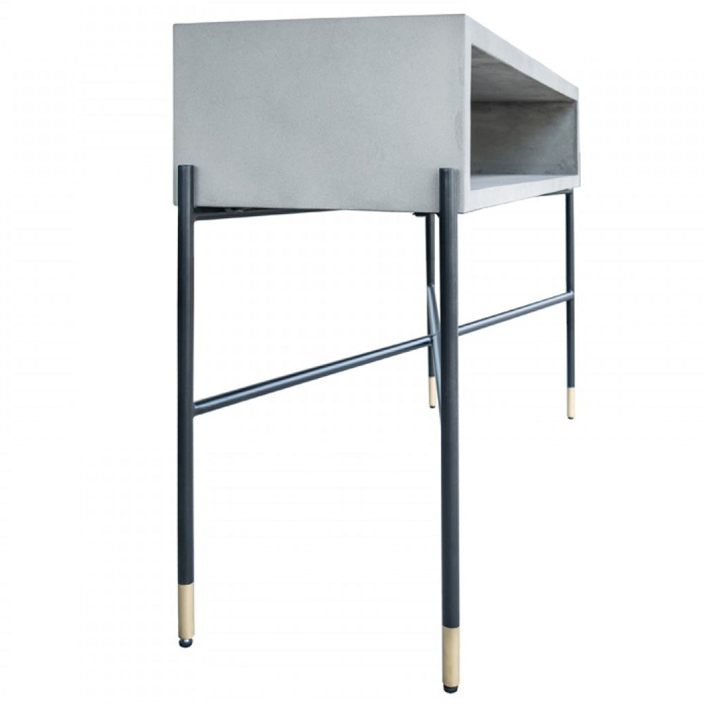 Vig Furniture Modrest Walker Modern Concrete & Metal Console Table | Modishstore | Console Tables-5