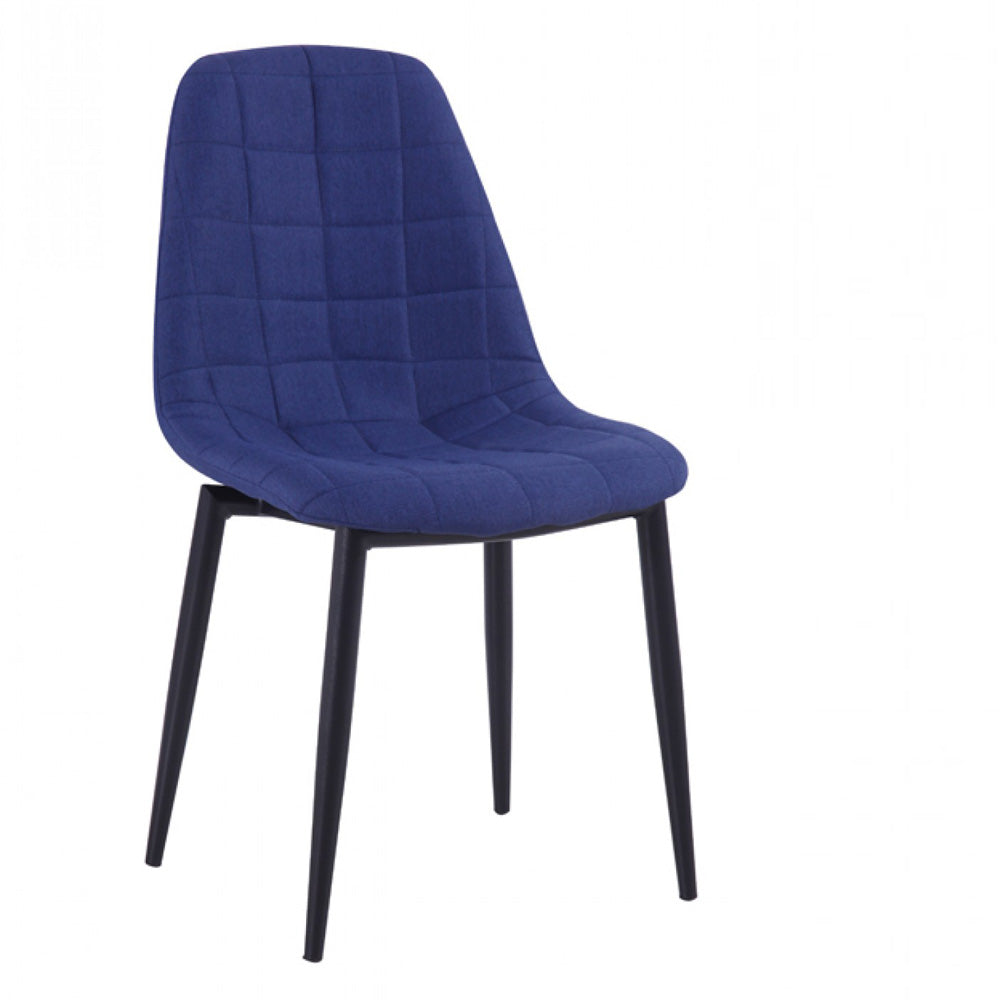 Vig Furniture Zella - Modern Blue Dining Chair (Set of 2) | Modishstore | Dining Chairs