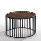 Vig Furniture Modrest Bronson Modern Walnut & Black Round End Table | Modishstore | End Tables