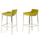 Vig Furniture Modrest Adhil Modern Green Fabric Bar Stool | Modishstore | Bar Stools
