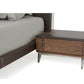 Vig Furniture Nova Domus Ria Contemporary Brown Eco-Leather & Walnut Nightstand | Modishstore | Nightstands-4