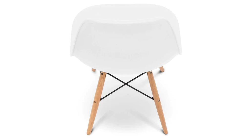 Vincent White Dining Set Eiffel Chairs By Modholic | Dining Sets | Modishstore - 4