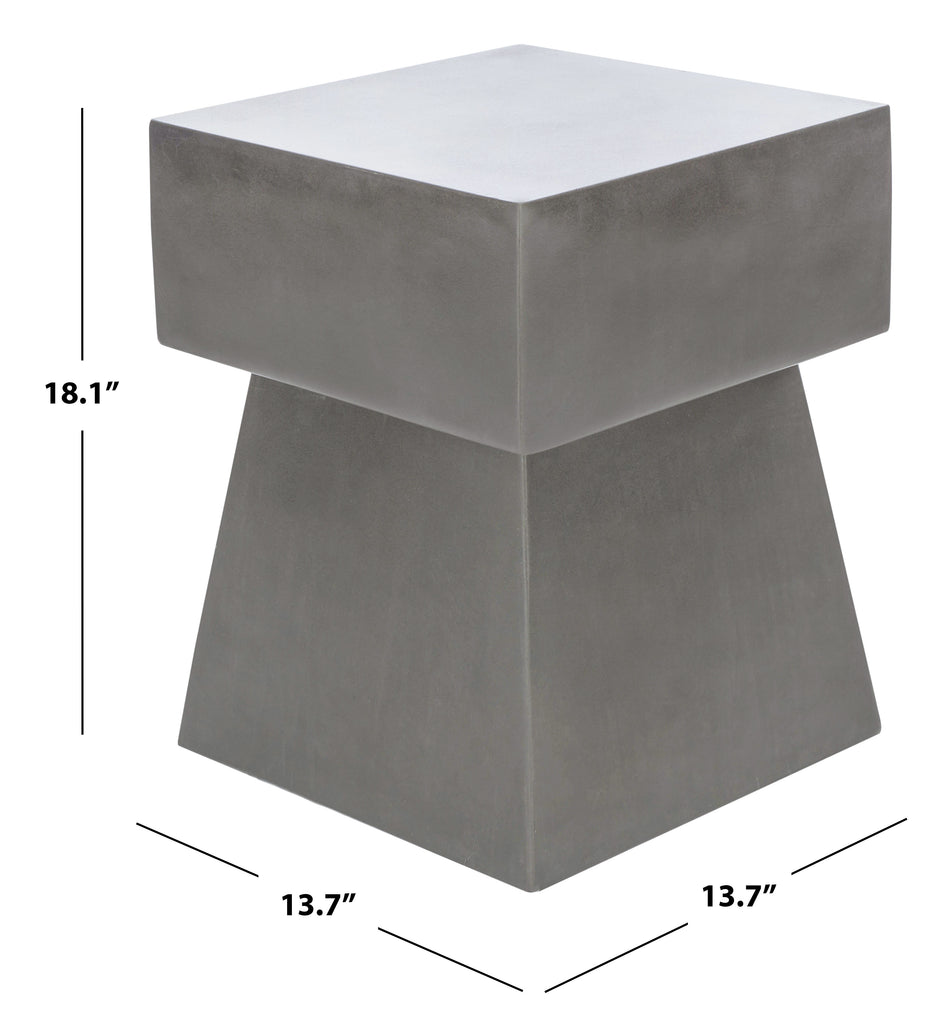Safavieh Zen Indoor/Outdoor Mushroom Modern Concrete 18.1-Inch H Accent Table | Outdoor Tables |  Modishstore  - 6